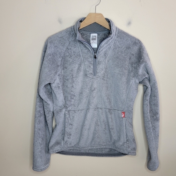 The North Face | Gray Soft Cozy Quarter Zip Pullover Front Pocket Size Small - Picture 1 of 5